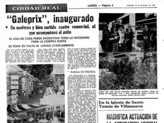 El Diario Lanza publicó la noticia de la inauguración de Galeprix