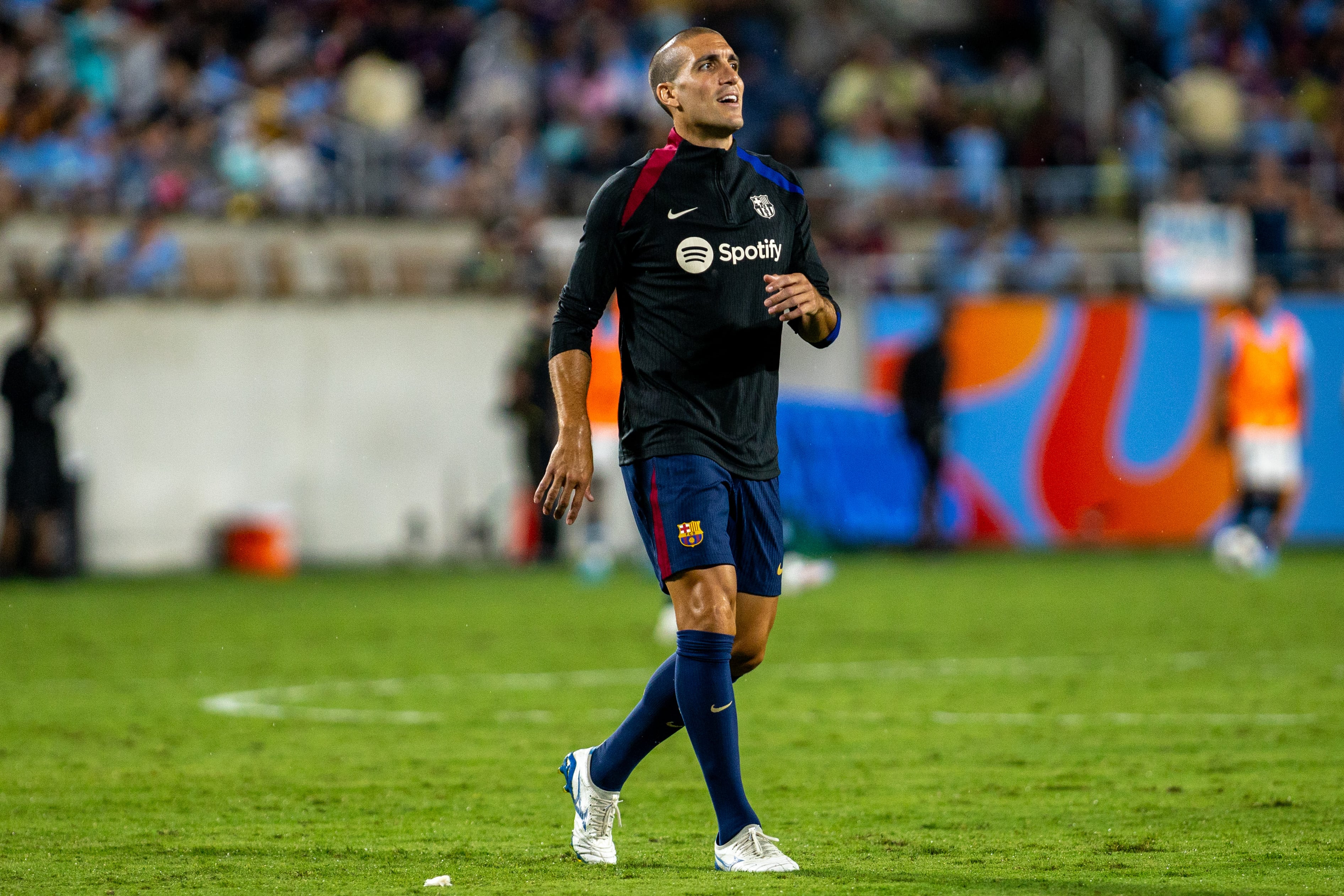 Oriol Romeu en el partido de temporada ante el Manchester City.