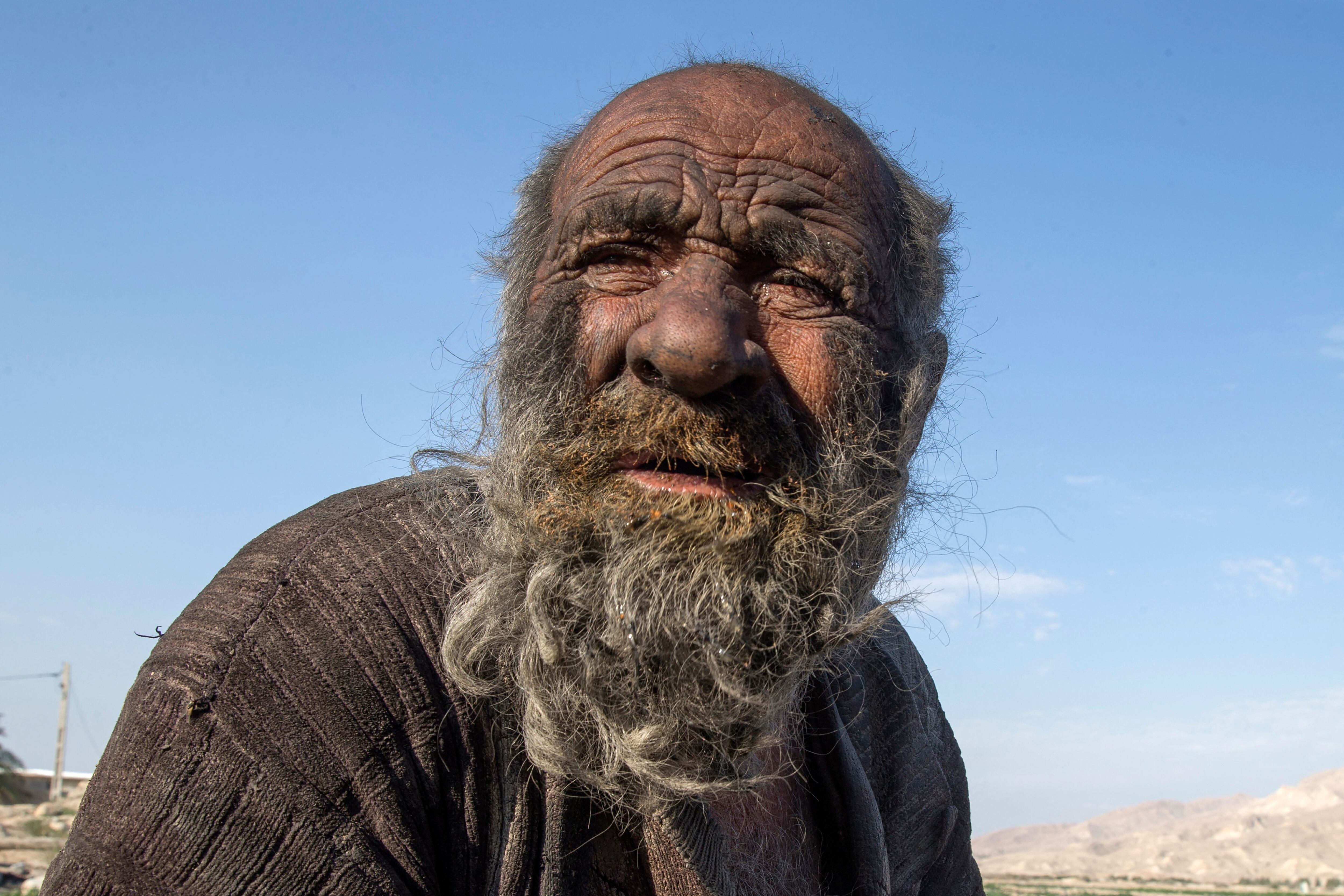 Amou Haji, el &quot;hombre más sucio del mundo&quot;.