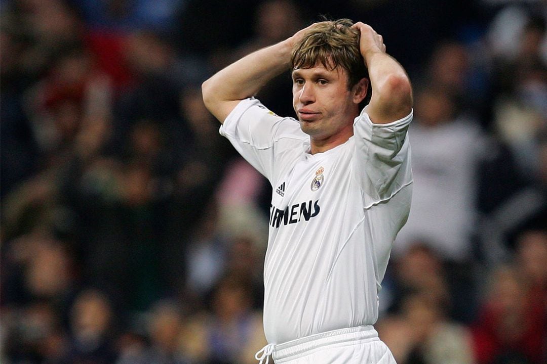 Antonio Cassano, en un partido con el Real Madrid