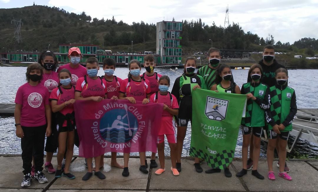 Buena participación ourensana en el campeonato gallego de piragüismo infantil