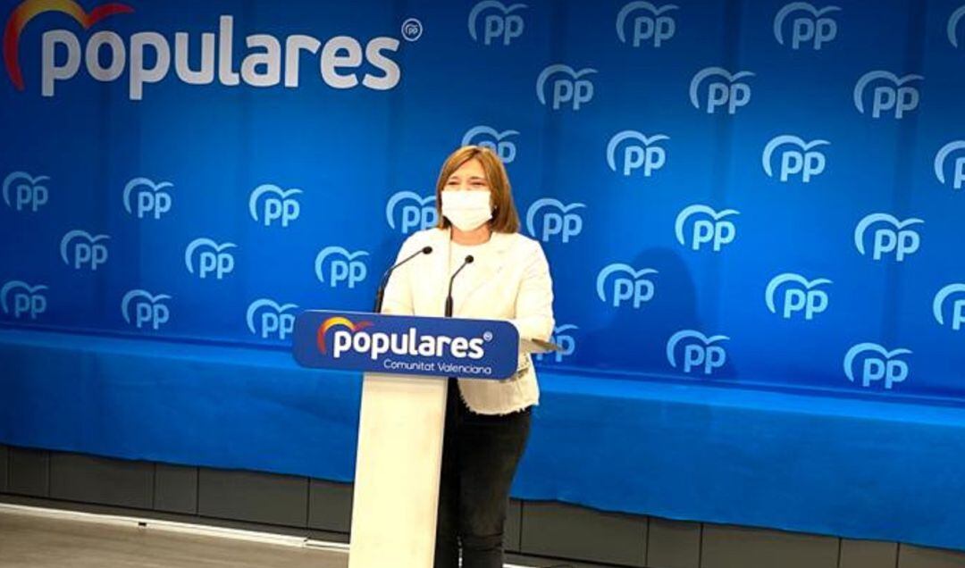 Rueda de prensa de Isabel Bonig sobre el proyecto de presupuestos de la Generalitat Valenciana para 2021. 