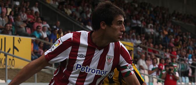 Javi Martínez, durante el último partido amistoso que disputó con el Athletic