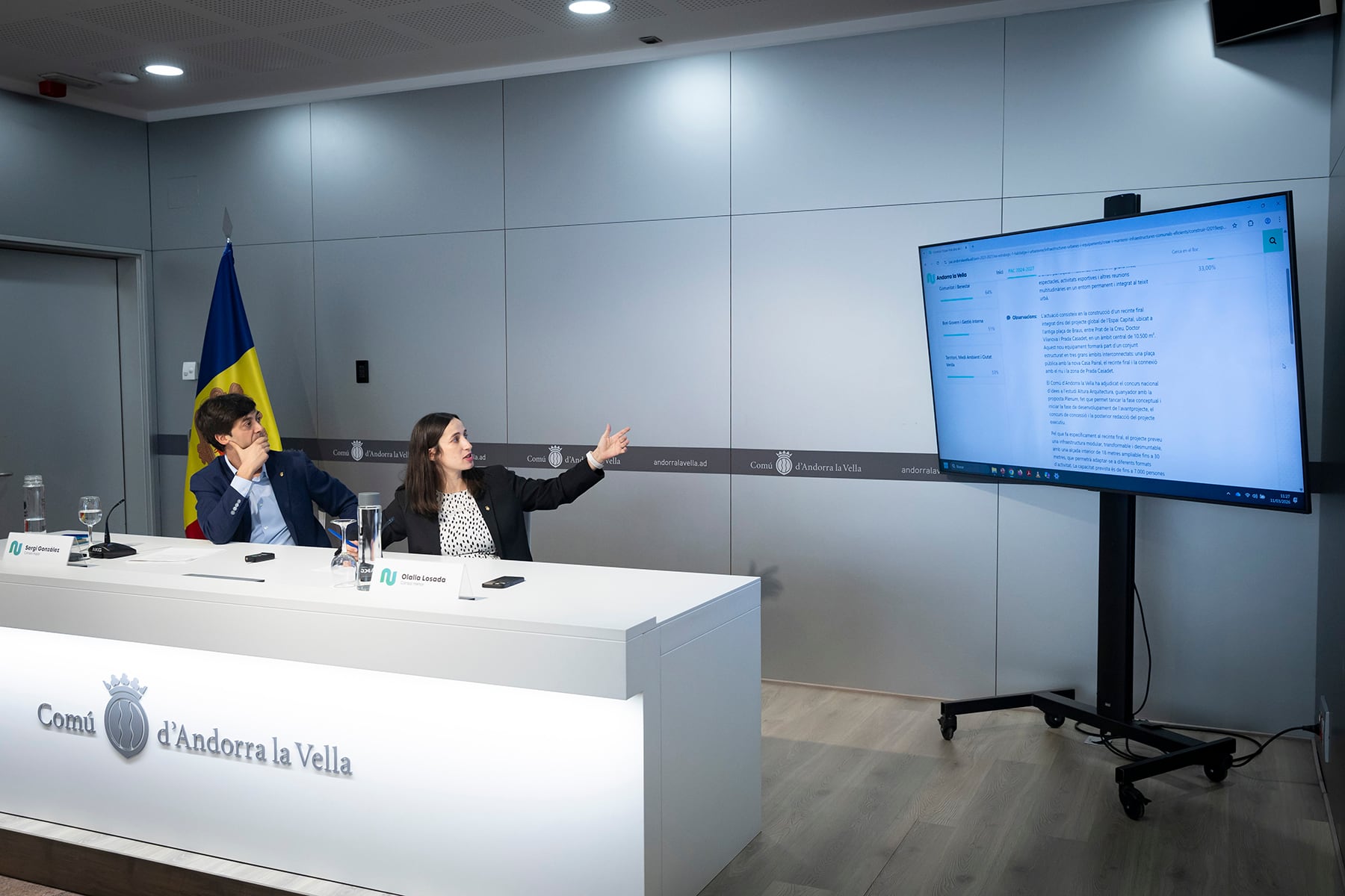 Els cònsols d'Andorra la Vella presenten el Pla d'Acció Comunal