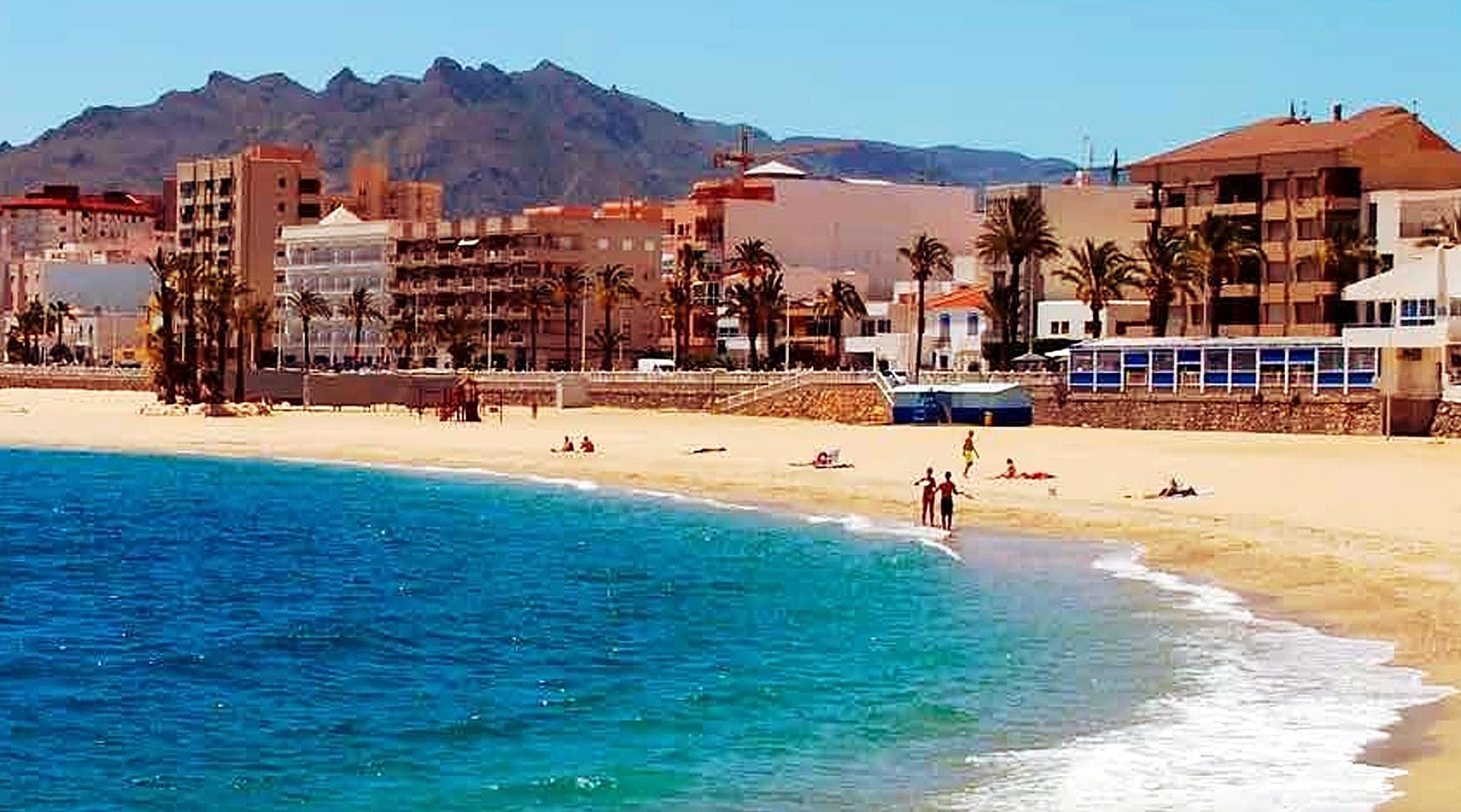 La Playa del Pósito en Garrucha.