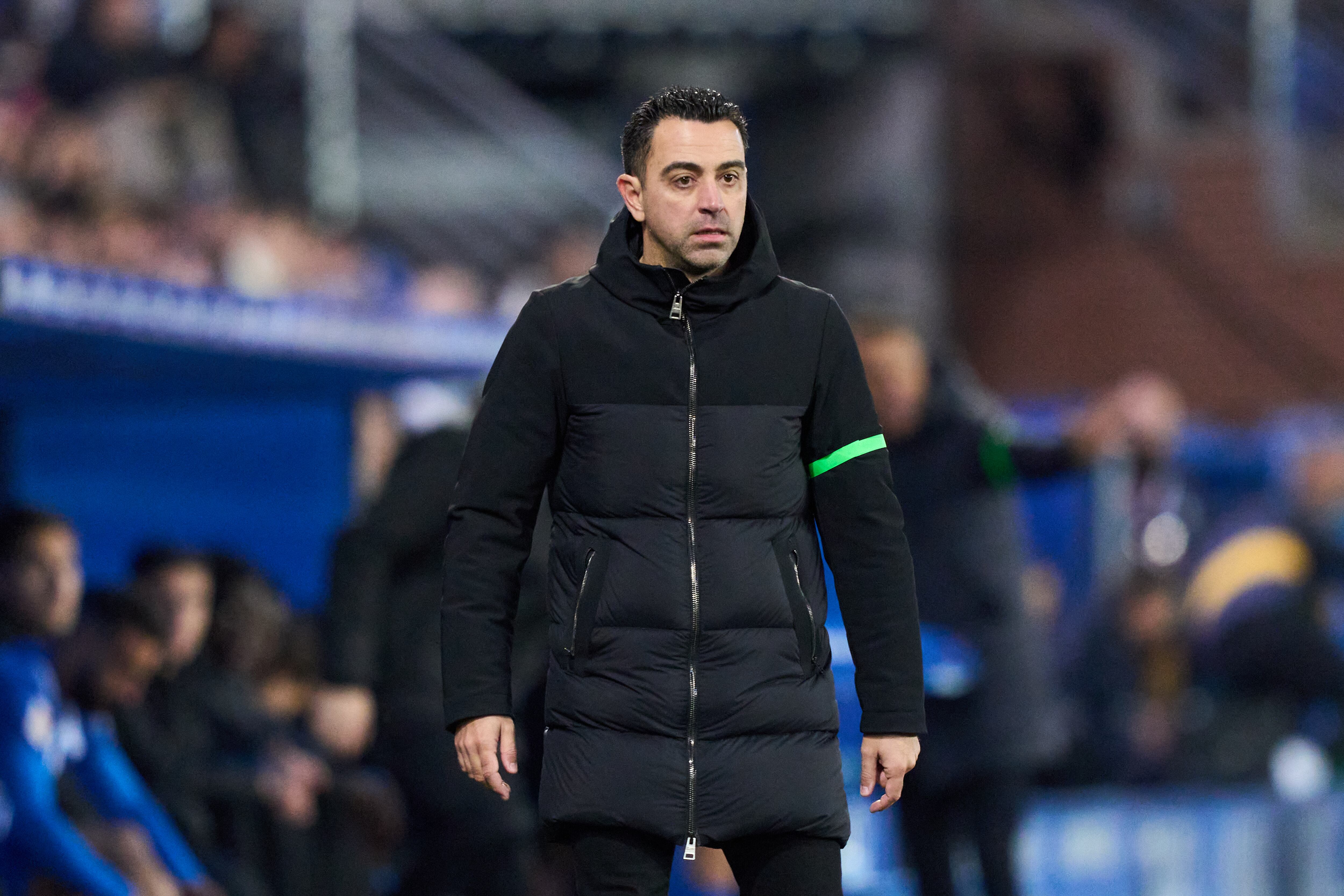 Xavi Hernandez durante el encuentro de LaLiga EA Sports entre el Deportivo Alaves y el FC Barcelona en el Estadio de Mendizorroza el pasado 3 de febrero. (Photo by Juan Manuel Serrano Arce/Getty Images)