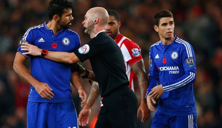 Diego Costa, durante el partido entre el Stoke y el Chelsea.