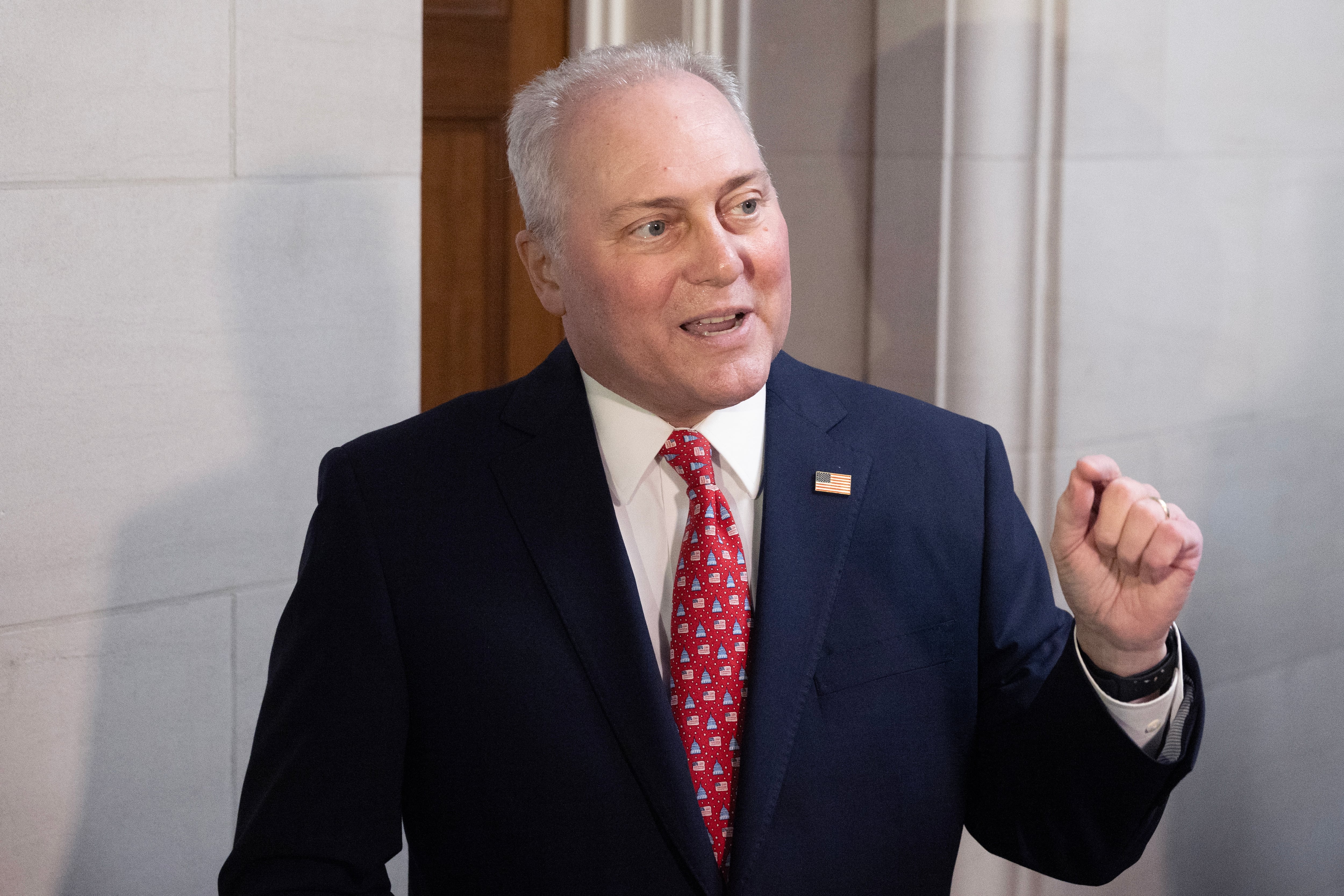 Steve Scalise, candidato propuesto por el Partido Republicano para liderar la Cámara Baja de EEUU.