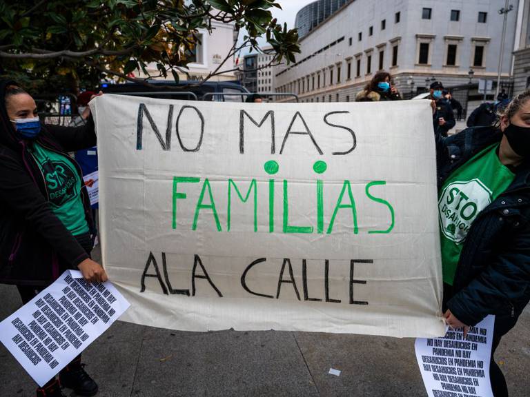 Imagen de archivo de una manifestación de Stop Desahucios