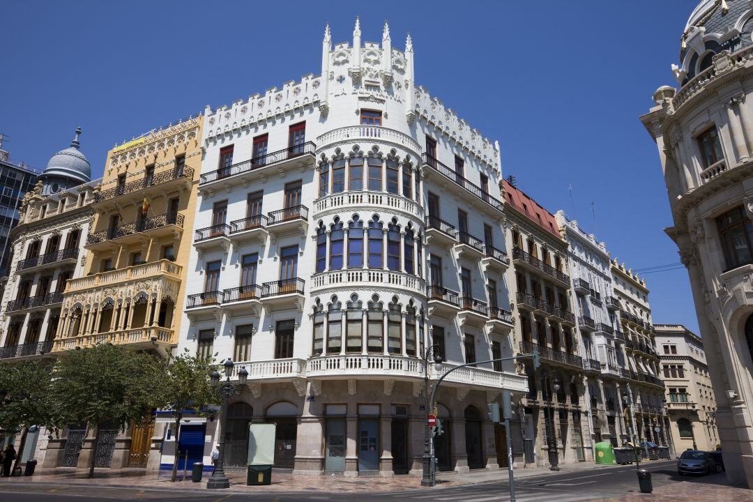 Imagen de un edificio residencial en el centro de València. 