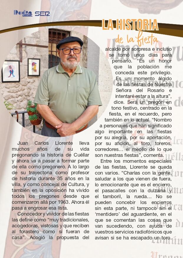 Protagonistas de las Fiestas de Cuéllar en la Guía de Radio Cuéllar 2025