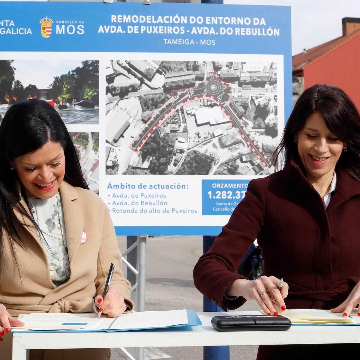 Xunta y concello de Mos remodelarán de forma conjunta las avenidas de Puxeiros y O Rebullón