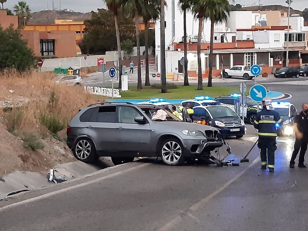 Imagen del vehículo accidentado.