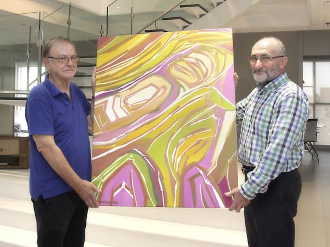 Entrega del cuadro Turbulències