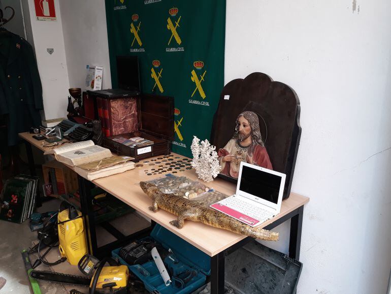 Efectos recuperados de los robos rurales