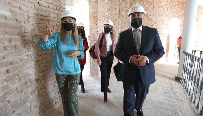 Un momento de la visita