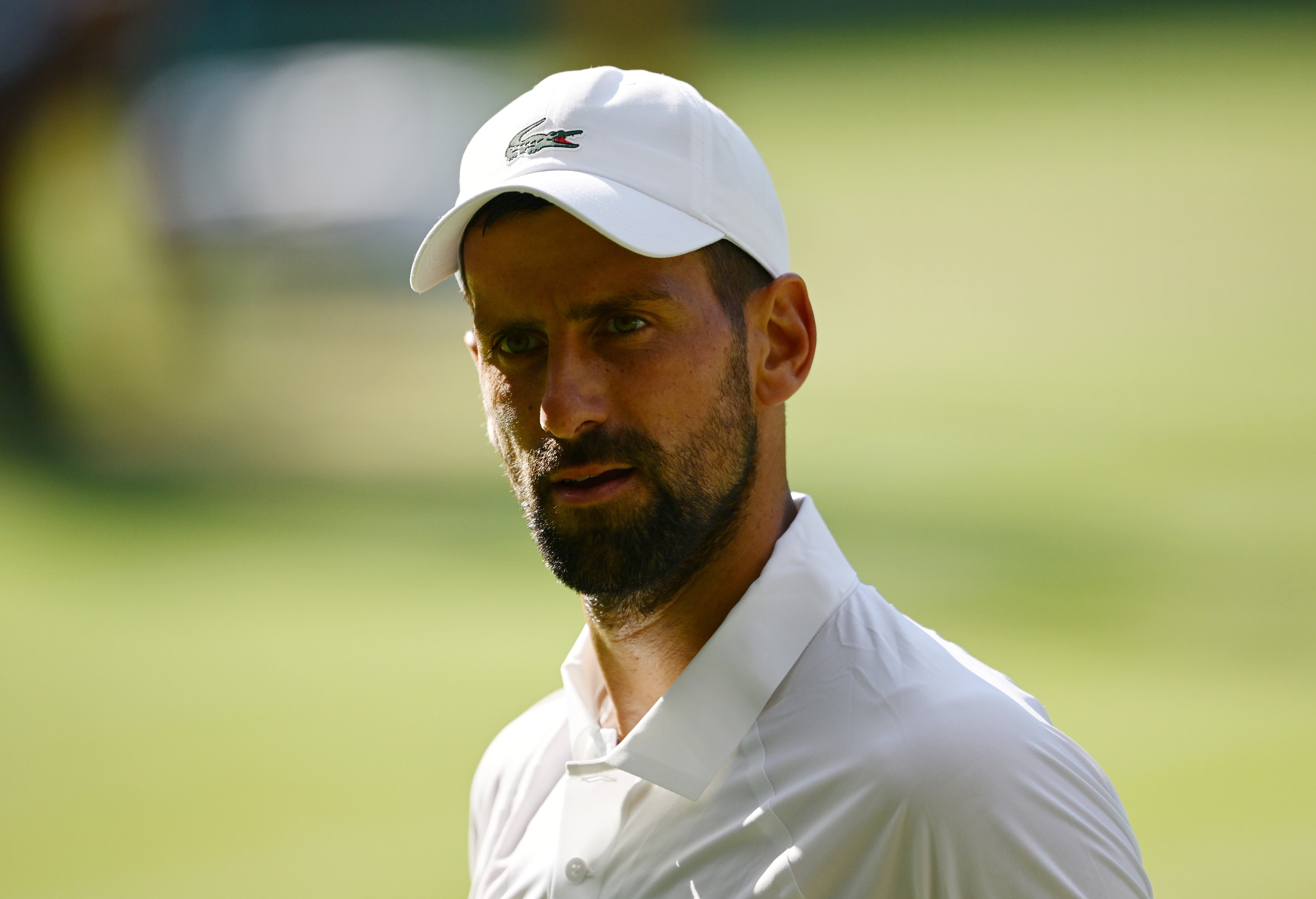 Novak Djokovic durante un partido de Wimbledon. (Photo by Hannah Peters/Getty Images)