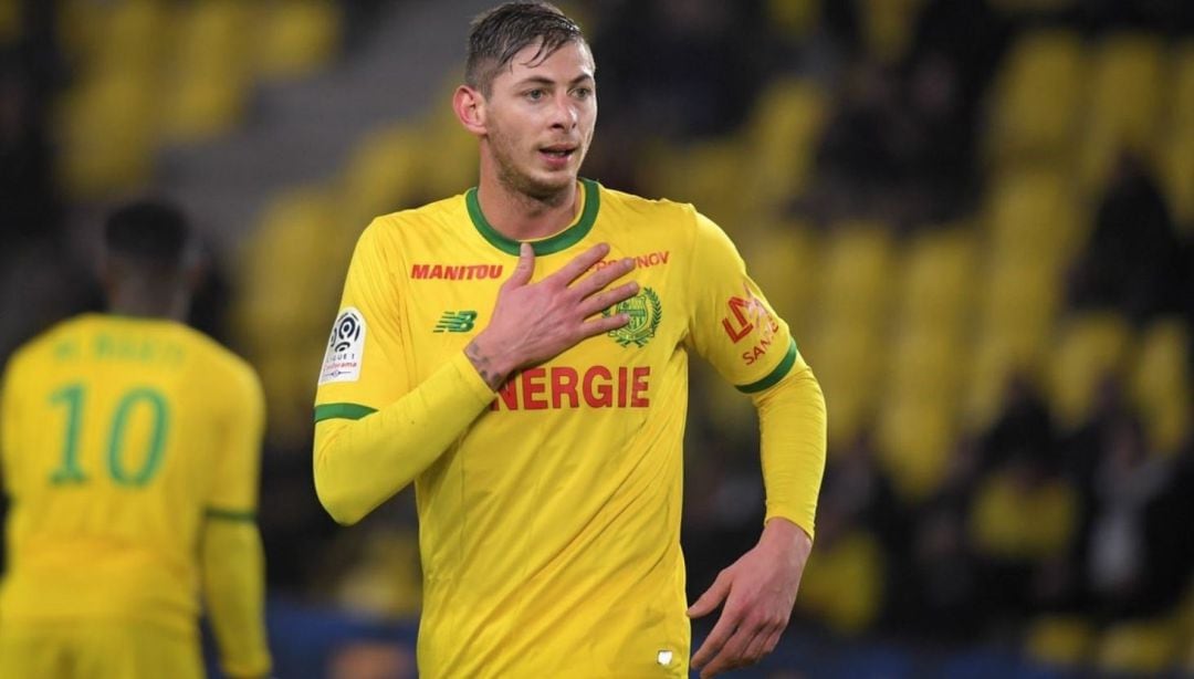 Emiliano Sala, durante un partido con el Nantes