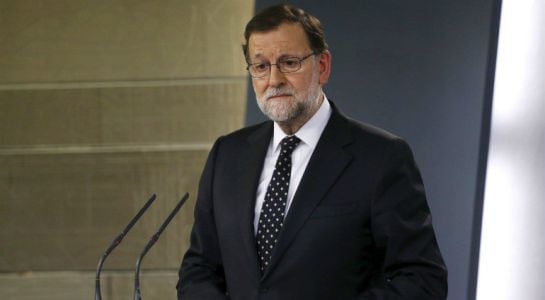 Mariano Rajoy, en la rueda de prensa posterior a declinar su investidura.