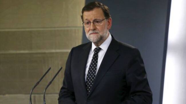 Mariano Rajoy, en la rueda de prensa posterior a declinar su investidura.