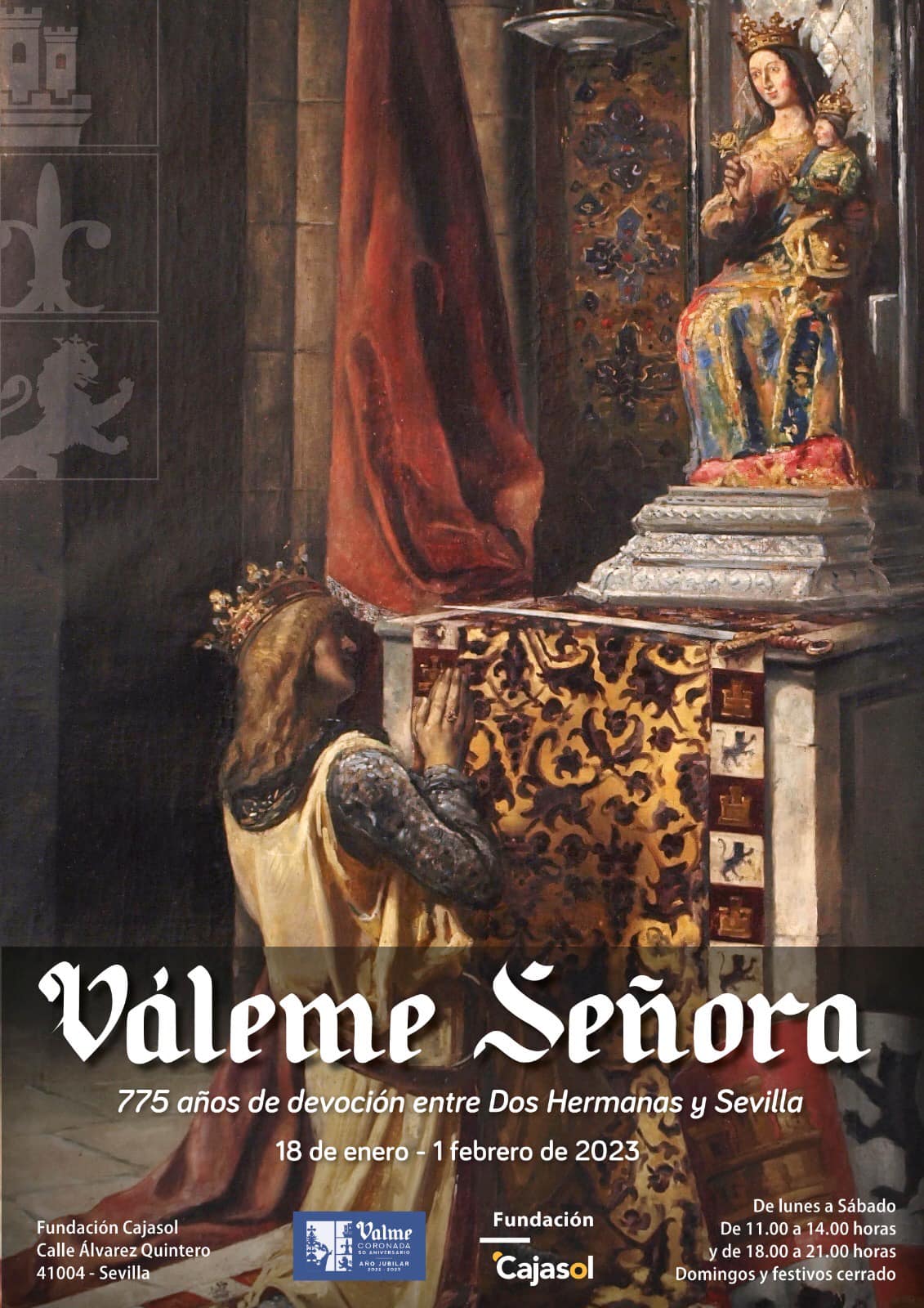 Cartel de la muestra dedicada a la Virgen de Valme en la Fundación Cajasol