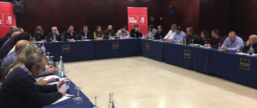 Reunión de alcaldes del PSOE
