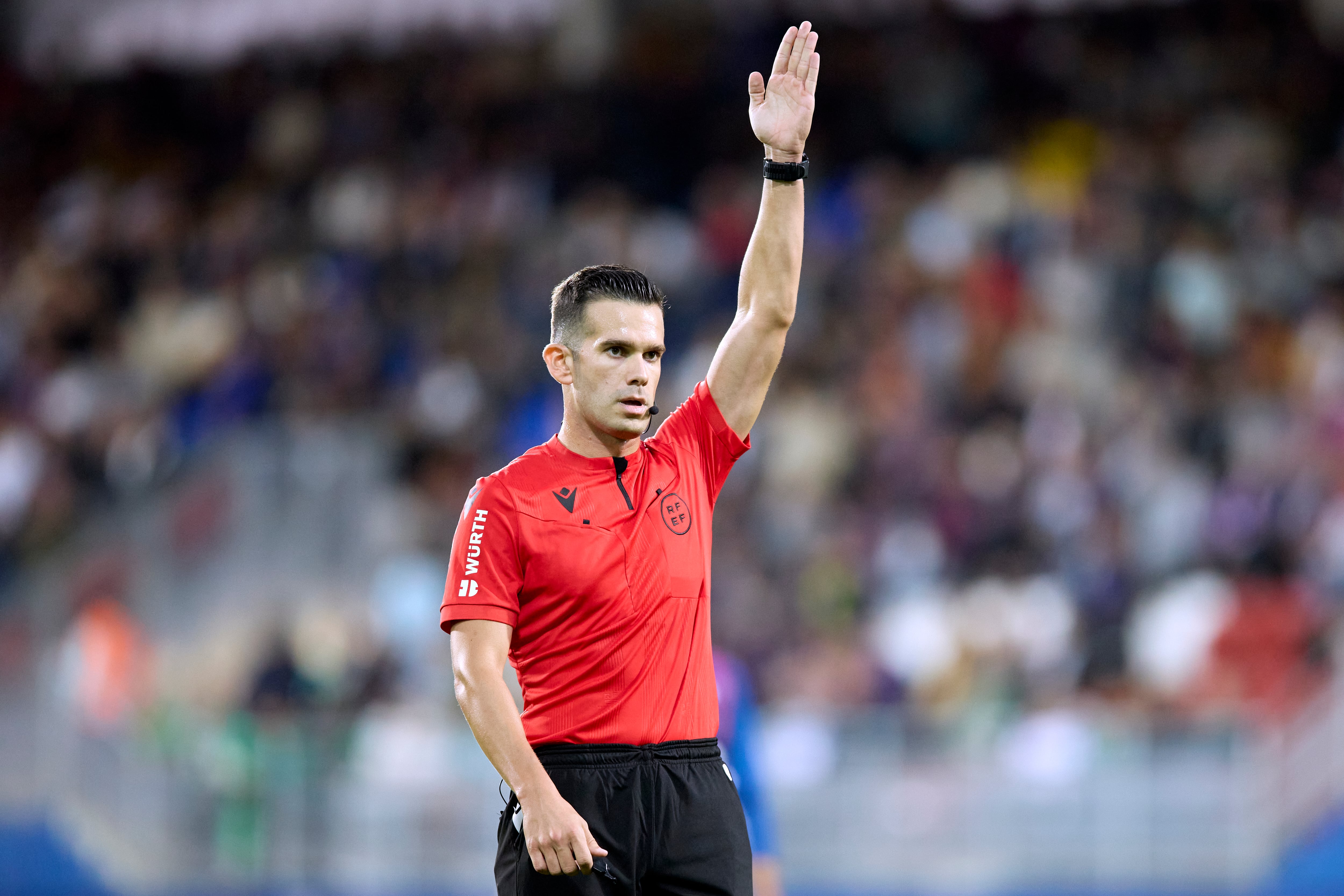 Quintero González durante un partido de la pasada campaña