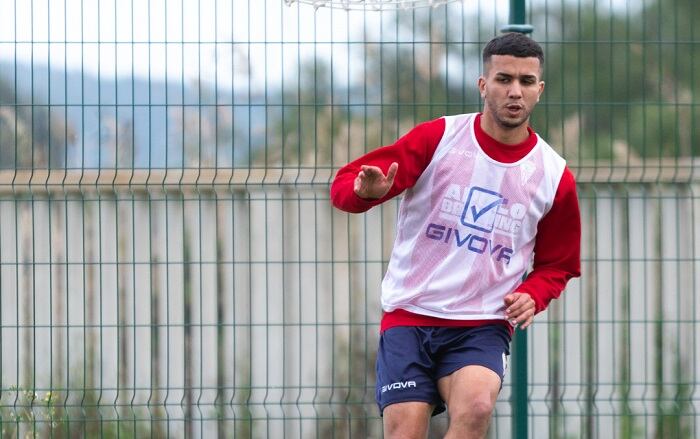 Siddiki en un entrenamiento