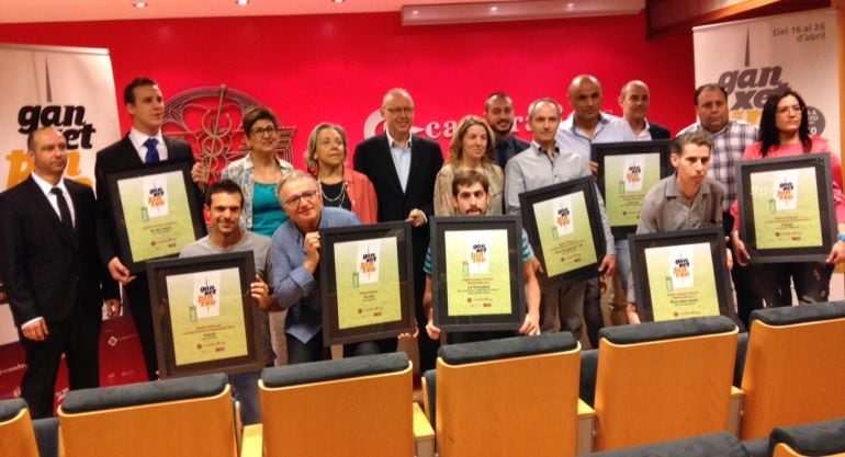 Els guanyadors de la Ganxet Pintxo Primavera 2015.