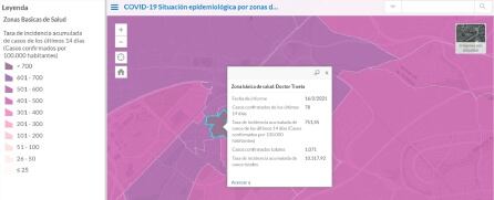 Situación epidemiológica en la ZBS de Doctor Trueta, en Alcorcón, a 16 de febrero de 2021