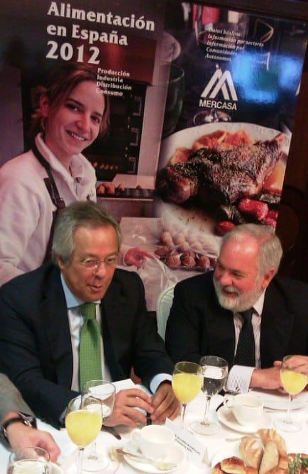 El ministro Arias Cañete, en la presentación del informe &#039;Alimentación en España 2012&#039;.