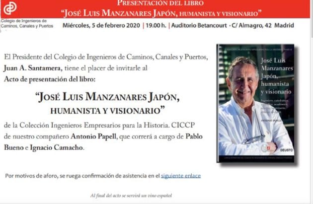 Presentación del libro &#039;José Luis Manzanares, humanista y visionario&#039;