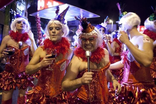 La tradicional Cabalgata anunciadora del Carnaval en Santa Cruz de Tenerife, en una imagen de archivo