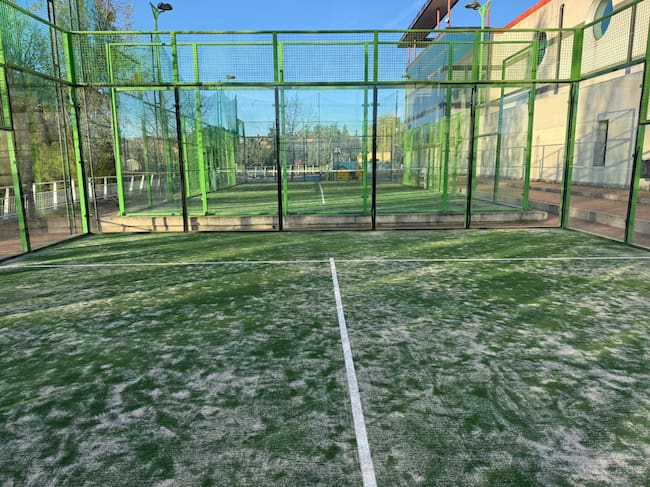Pista de pádel del Polideportivo de La Luz de Tres Cantos