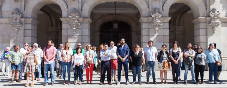 Concentración en María Pita por el atentado de Niza.