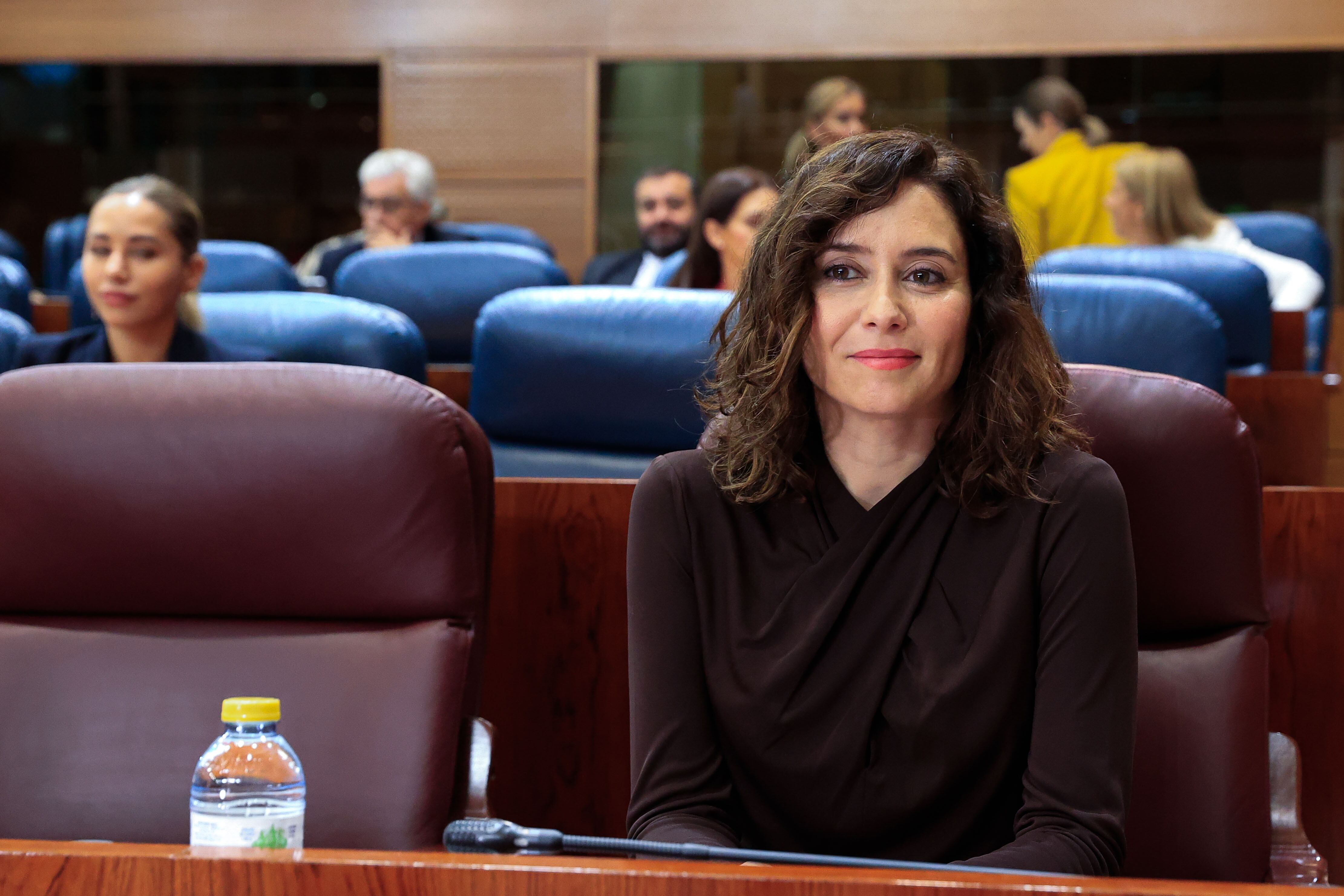 MADRID, 20/10/2022.- La presidenta de la Comunidad de Madrid, Isabel Díaz Ayuso, asiste al pleno de la Asamblea de Madrid celebrado este jueves. EFE/Zipi Aragón
