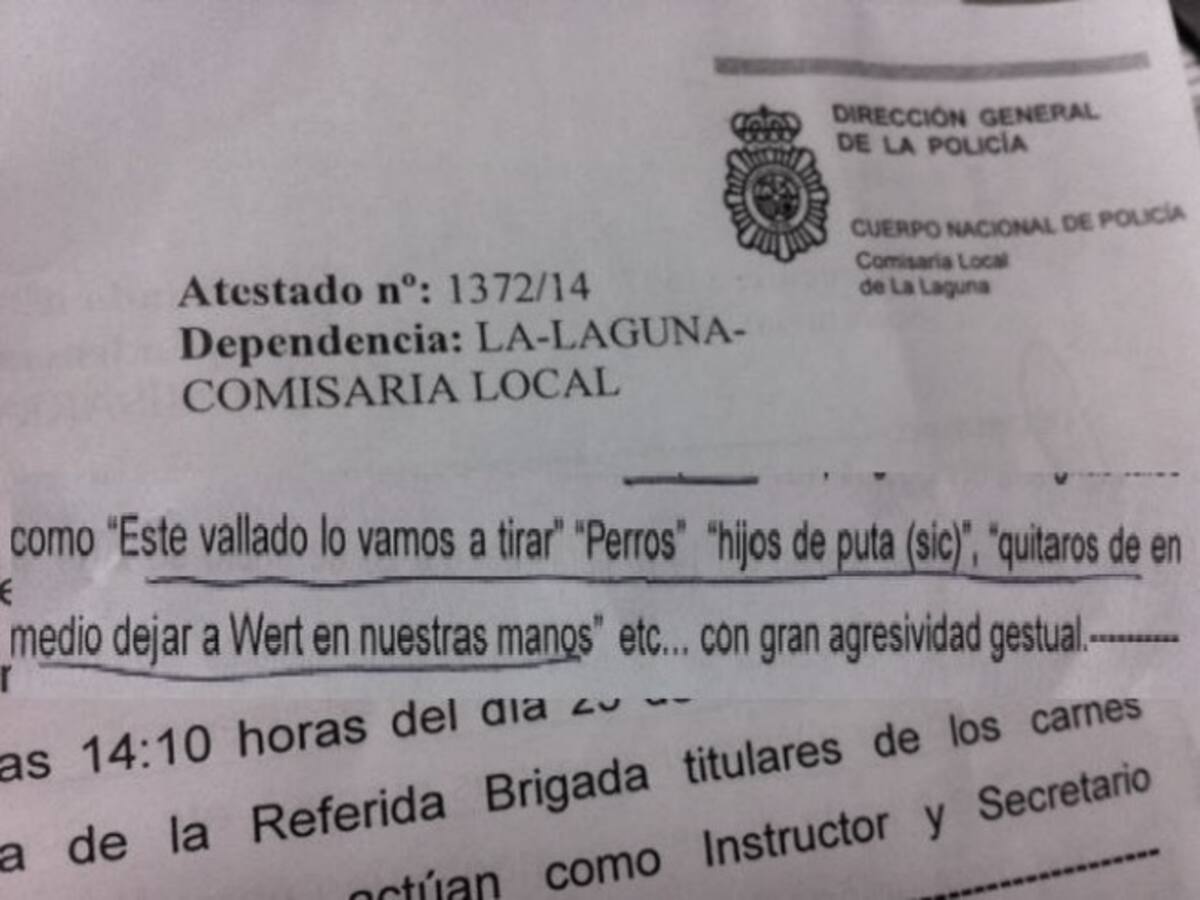 "La presencia polical fue la apropiada para el grupo de alevines que se concentró"