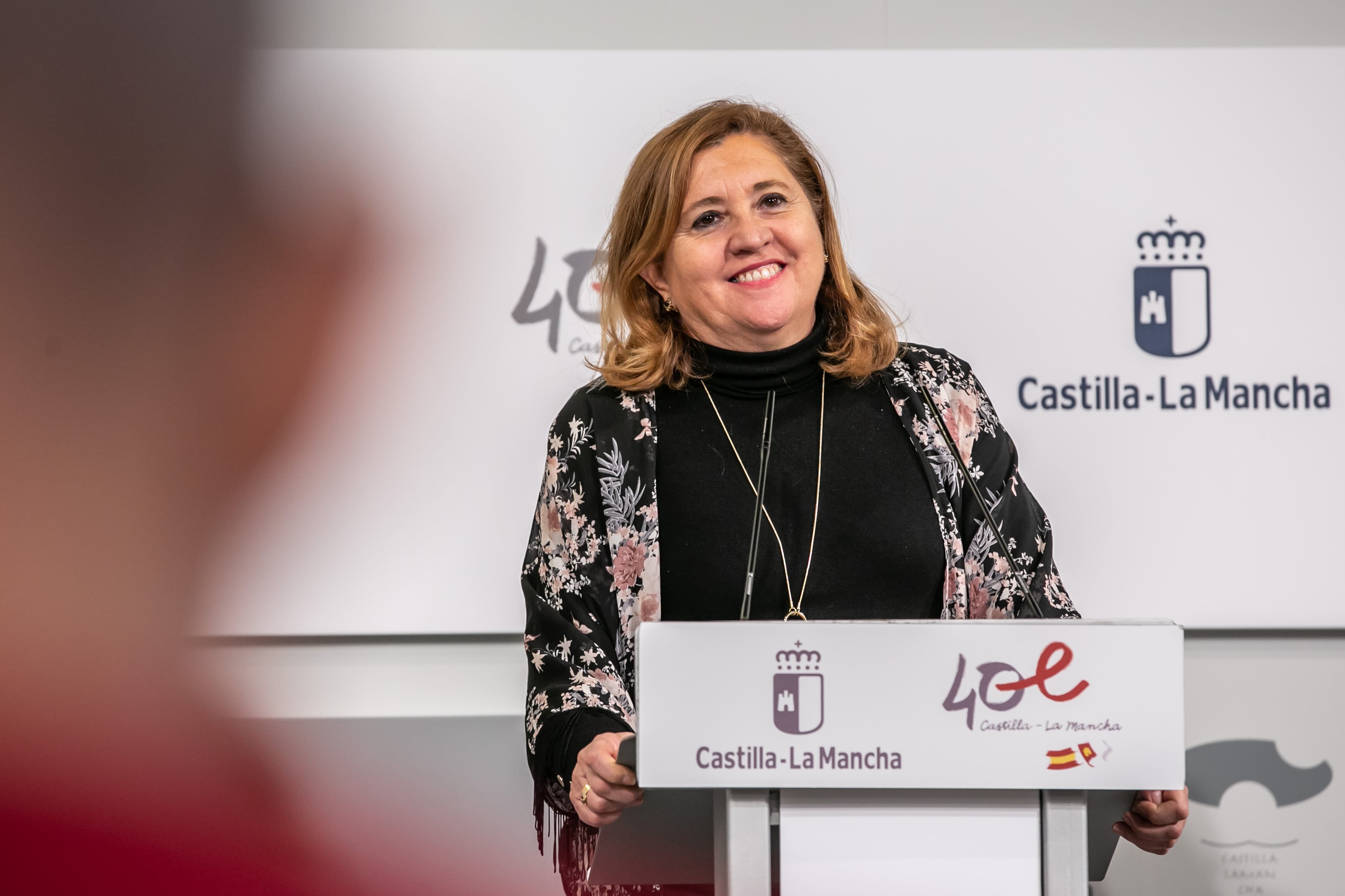 Toledo, 27 de diciembre de 2022.- La consejera de Igualdad y portavoz del Gobierno regional, Blanca Fernández, y la consejera de Educación, Cultura y Deportes, Rosa Ana Rodríguez, comparecen en rueda de prensa en el Palacio de Fuensalida, para informar sobre los acuerdos del Consejo de Gobierno. (Fotos: D. Esteban González // JCCM)