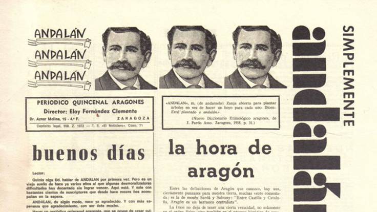 Primera portada de Andalán (15 septiembre 1972)