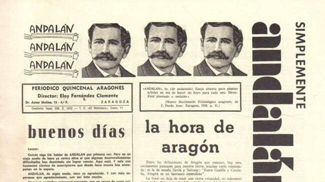 Primera portada de Andalán (15 septiembre 1972)