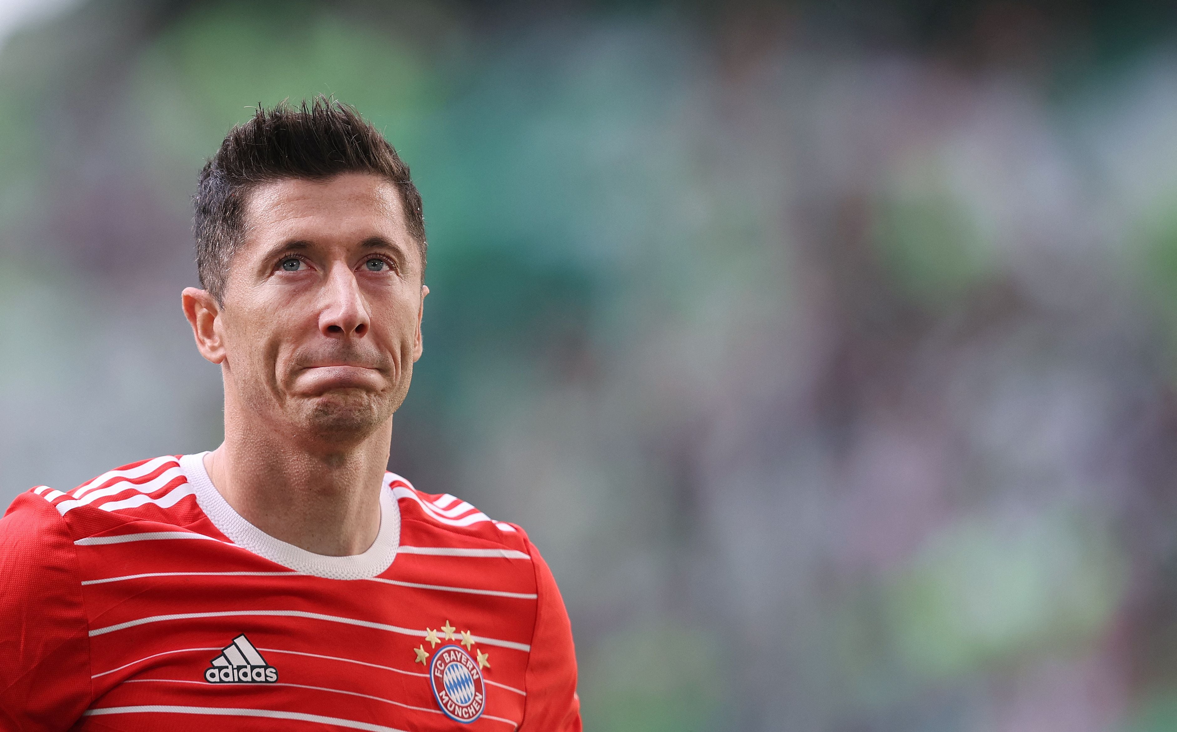 Robert Lewandowski, en uno de los últimos partidos del Bayern