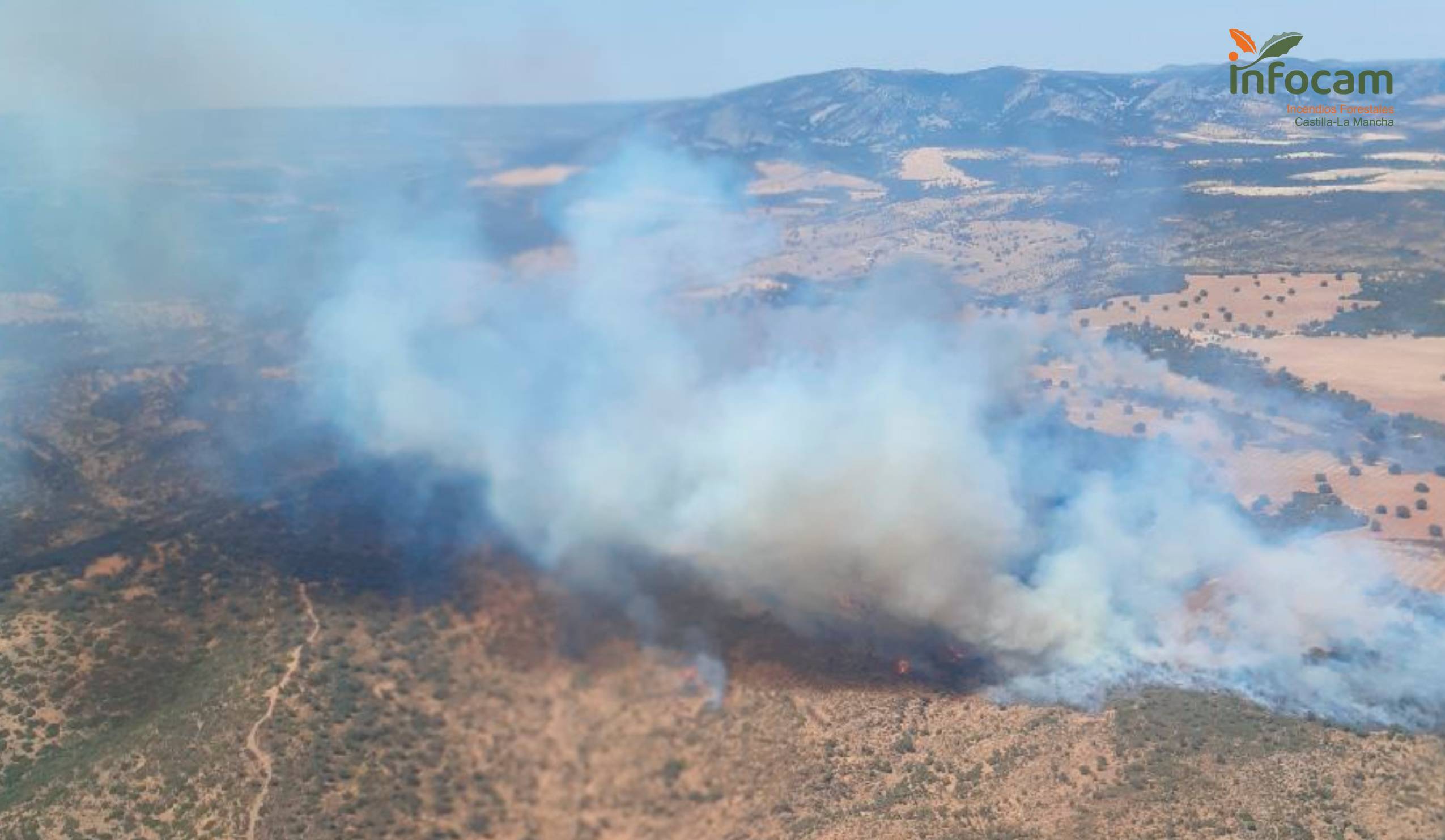 Incendio de Torres de Albanchez que ha llegado a Ciudad Real.