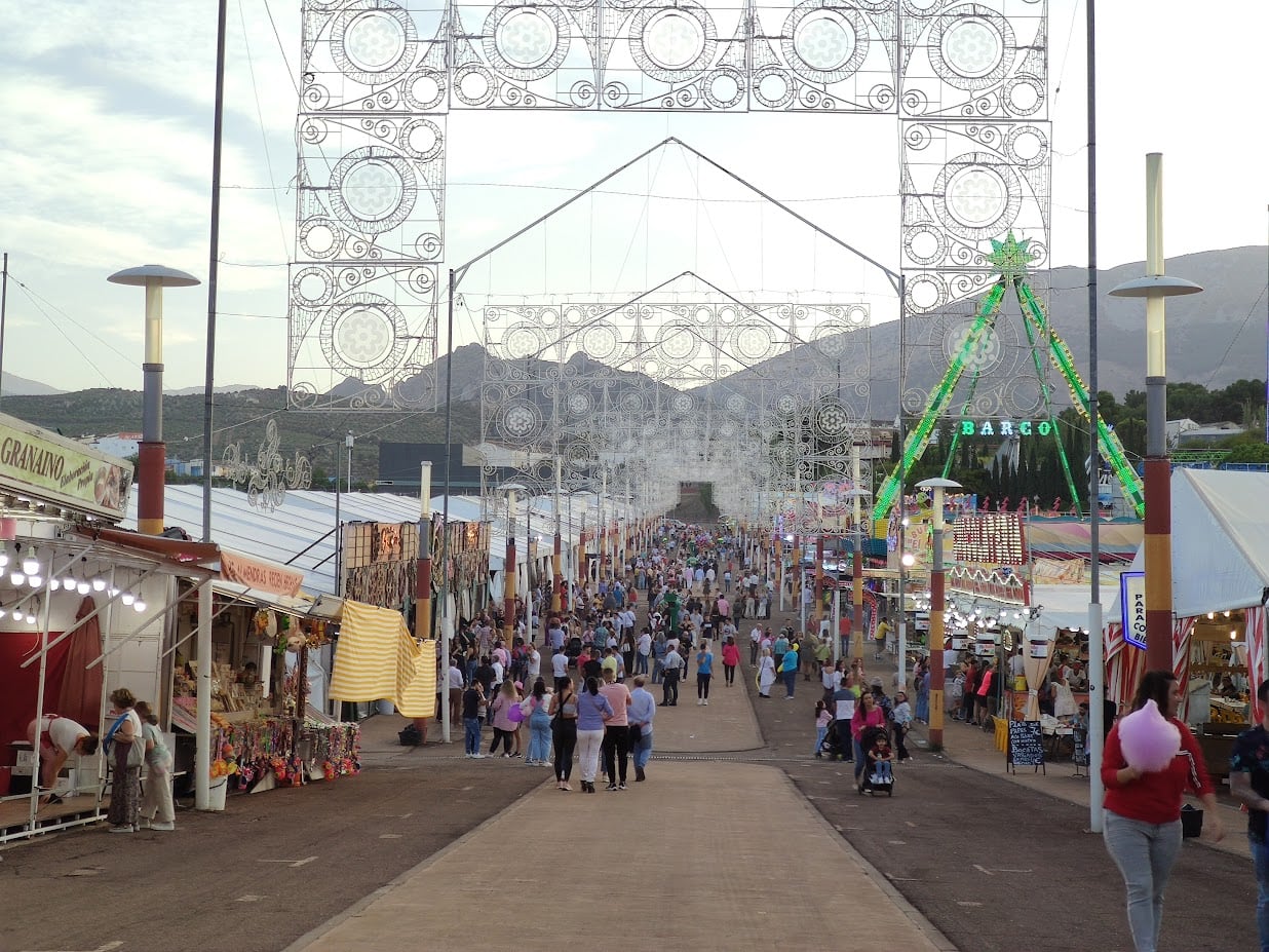 El recinto ferial durante la celebración de la Feria de San Lucas de Jaén capital