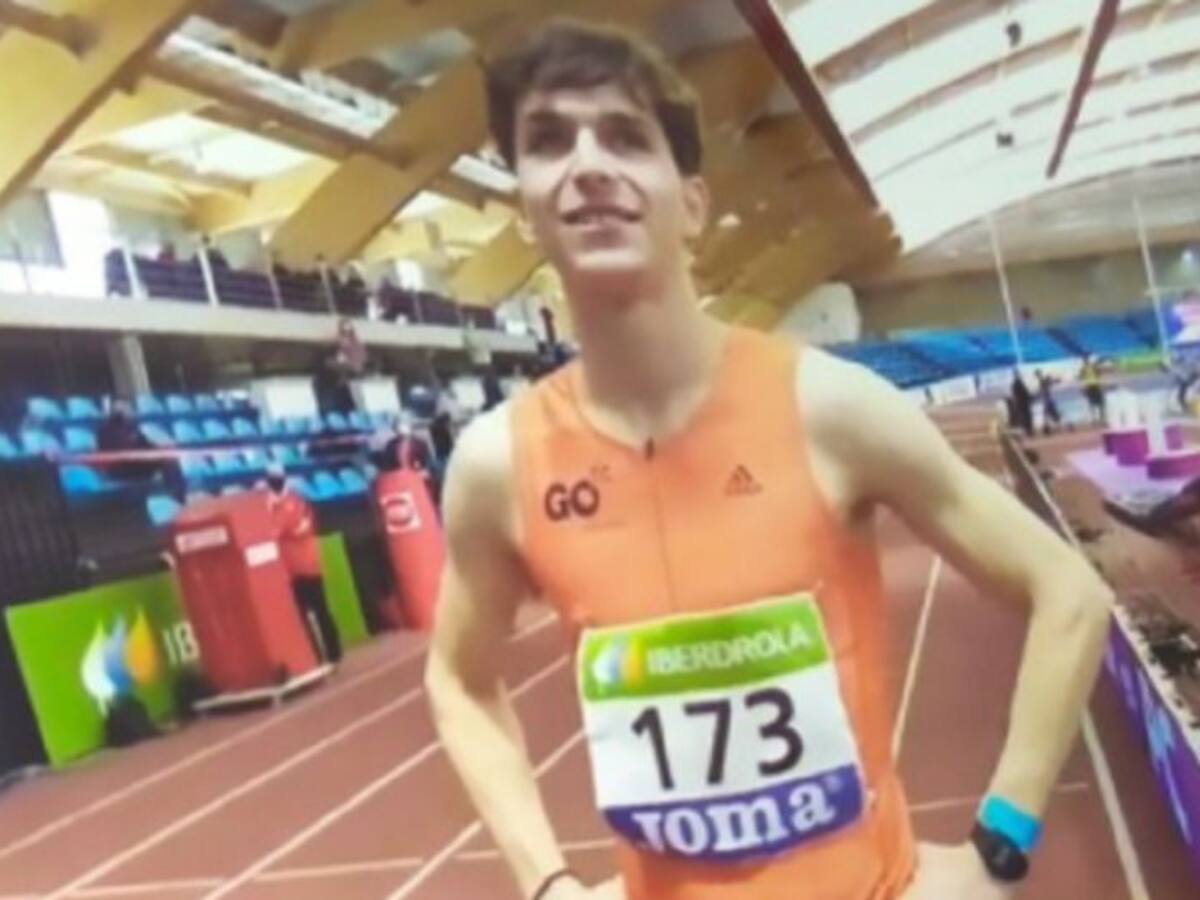 El atleta complutense Gerson Pozo, campeón de España sub-20 en 400 metros lisos