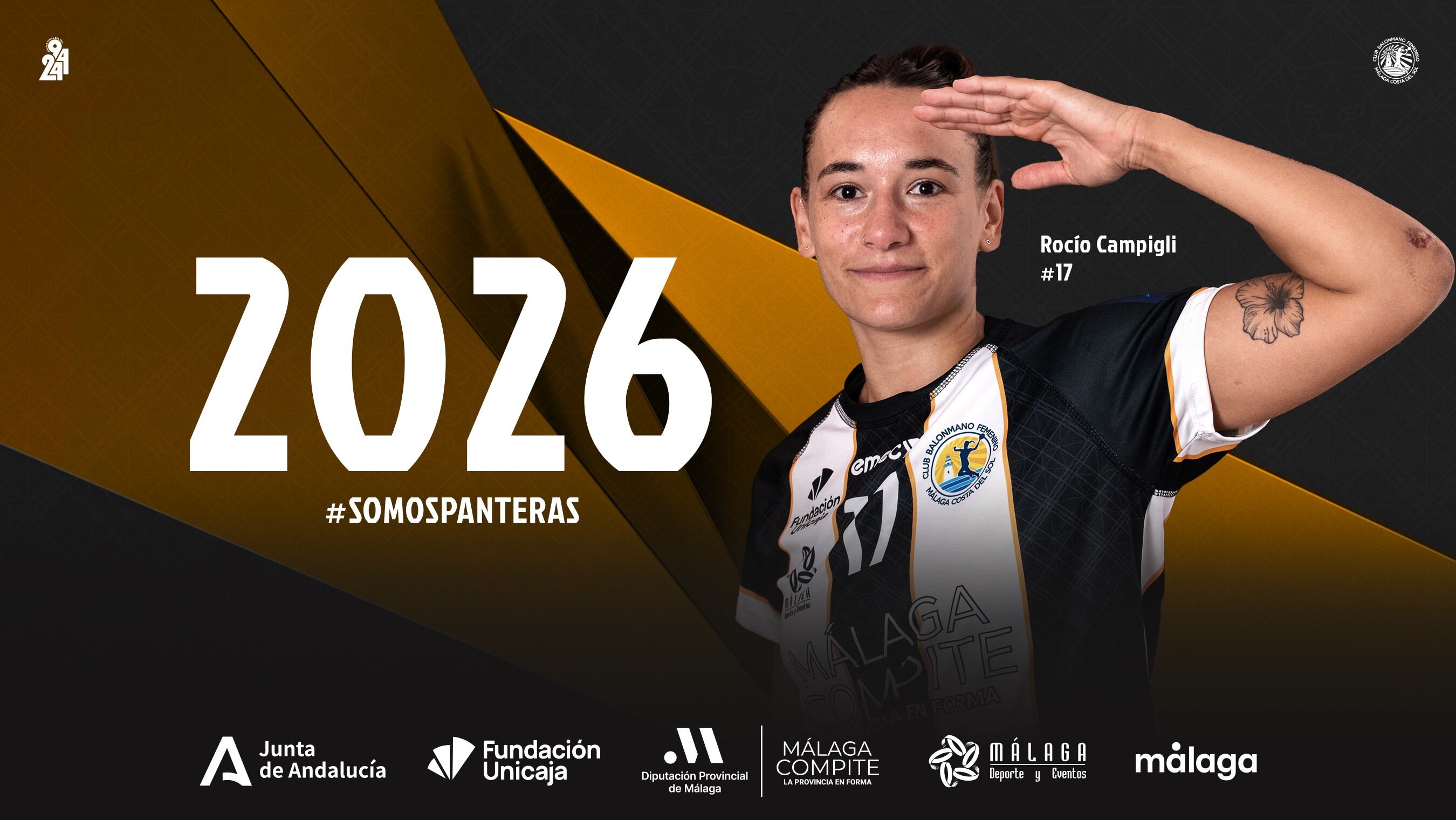 La jugadora argentina Rocío Campigli, renueva una temporada con el Costa del Sol