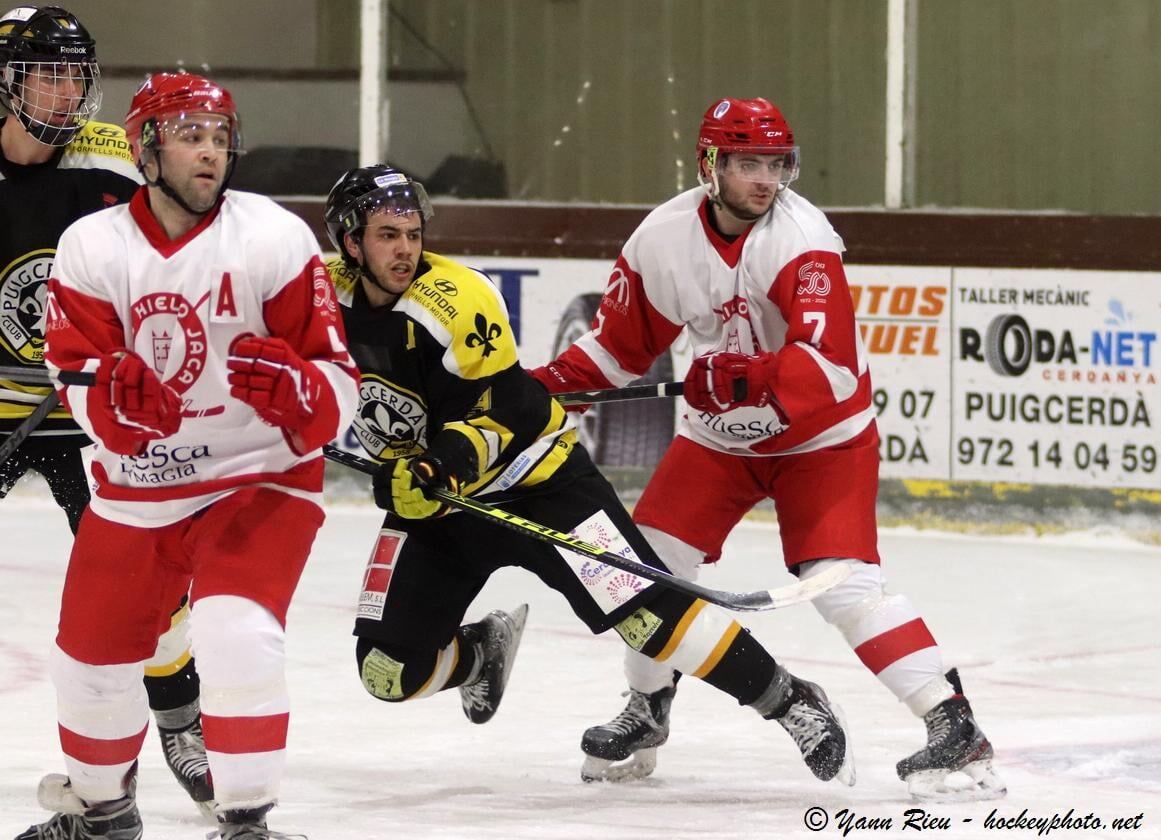 Último partido que jugó el equipo masculino en Puigcerdà, en febrero, durante la Liga de la temporada anterior