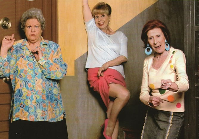 Emma Penella (Concha), Gemma Cuervo (Vicenta) y Mariví Bilbao (Marisa), en una imagen de archivo de &#039;La que se avecina&#039;