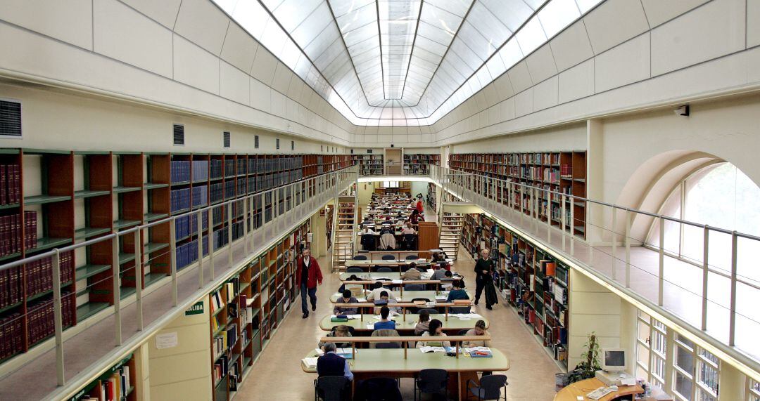 Interior de la Biblioteca de Castilla y León, situada en Valladolid