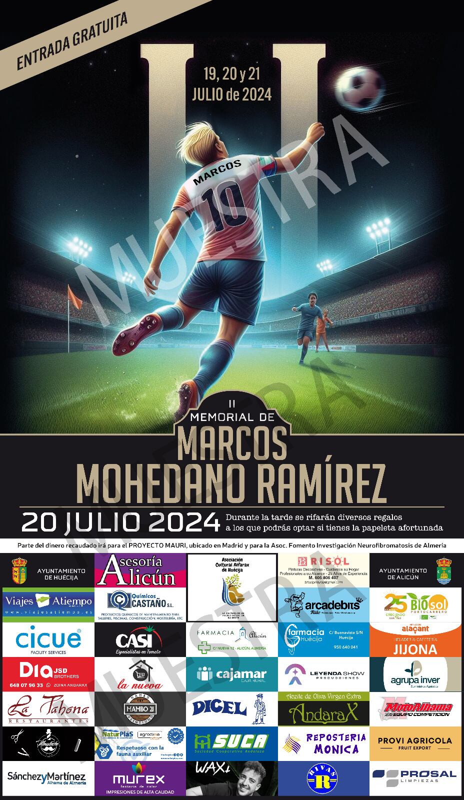 El memorial con vistas al cielo.