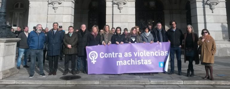 Minuto de silencio contra la violencia machista